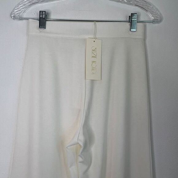 Suzie Kondi High Waist Boot Cut Ponte Pants Ivory Size XS NWT - Picture 6 of 8